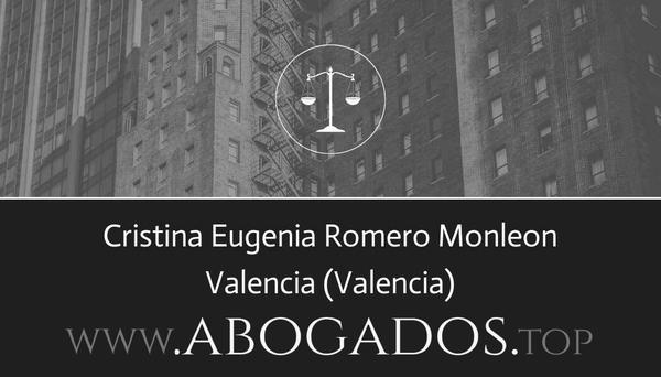 abogado Cristina Eugenia Romero Monleon en Valencia