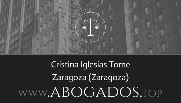 abogado Cristina Iglesias Tome en Zaragoza