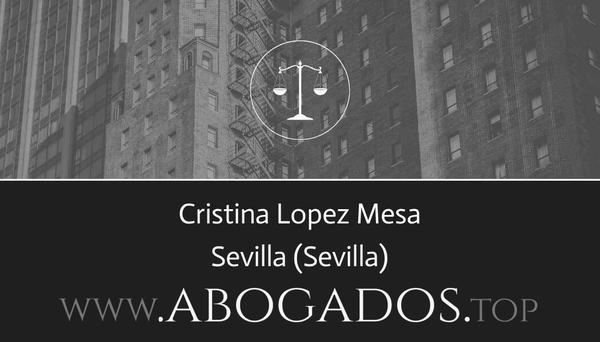 abogado Cristina Lopez Mesa en Sevilla