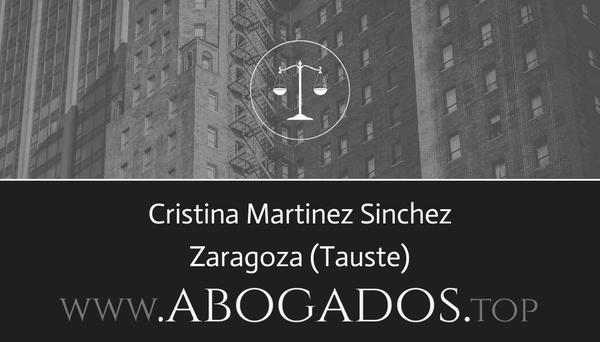 abogado Cristina Martinez Sinchez en Tauste