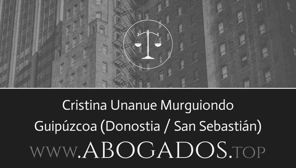 abogado Cristina Unanue Murguiondo en Donostia / San Sebastián