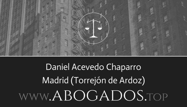 abogado Daniel Acevedo Chaparro en Torrejón de Ardoz