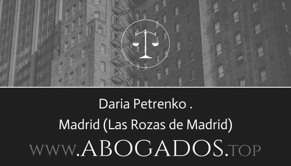 abogado Daria Petrenko en Las Rozas de Madrid