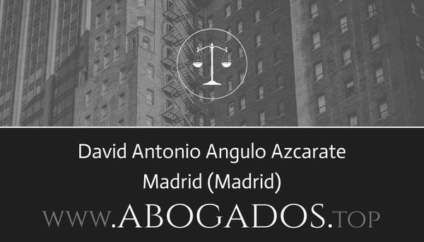 abogado David Antonio Angulo Azcarate en Madrid