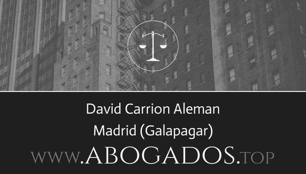 abogado David Carrion Aleman en Galapagar