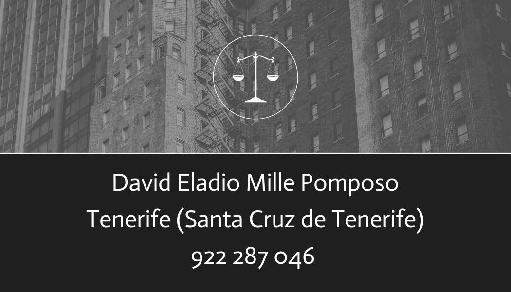 abogado David Eladio Mille Pomposo en Santa Cruz de Tenerife