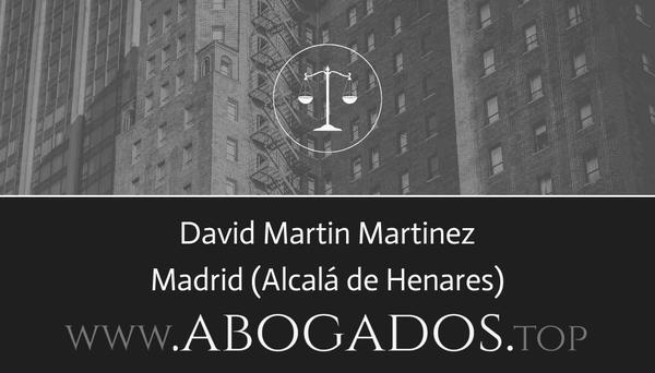 abogado David Martin Martinez en Alcalá de Henares