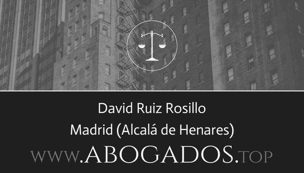 abogado David Ruiz Rosillo en Alcalá de Henares