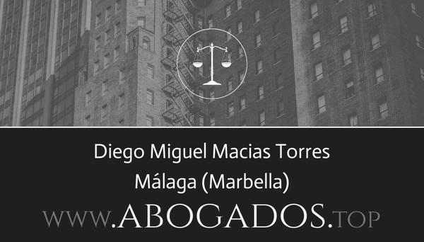 abogado Diego Miguel Macias Torres en Marbella