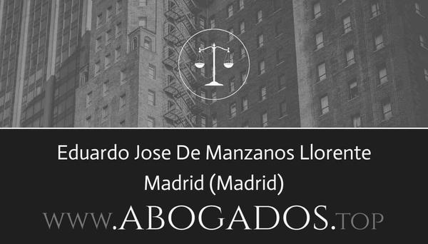 abogado Eduardo Jose De Manzanos Llorente en Madrid