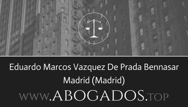 abogado Eduardo Marcos Vazquez De Prada Bennasar en Madrid