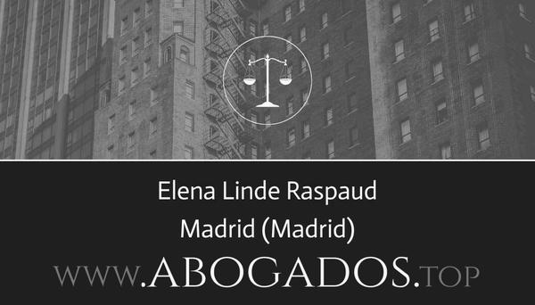 abogado Elena Linde Raspaud en Madrid