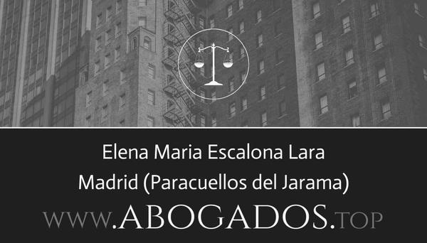 abogado Elena Maria Escalona Lara en Paracuellos del Jarama