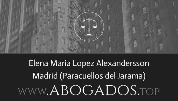 abogado Elena Maria Lopez Alexandersson en Paracuellos del Jarama