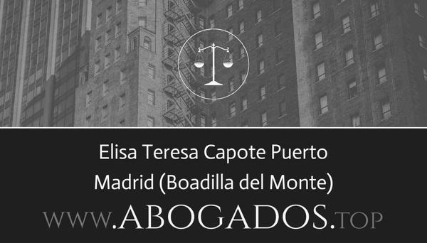 abogado Elisa Teresa Capote Puerto en Boadilla del Monte