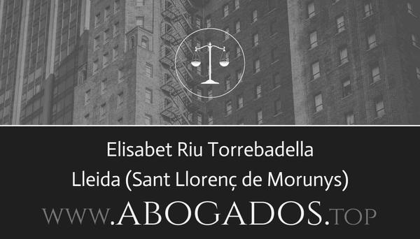 abogado Elisabet Riu Torrebadella en Sant Llorenç de Morunys