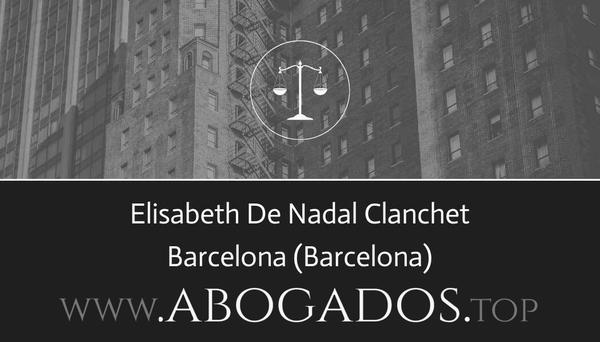 abogado Elisabeth De Nadal Clanchet en Barcelona