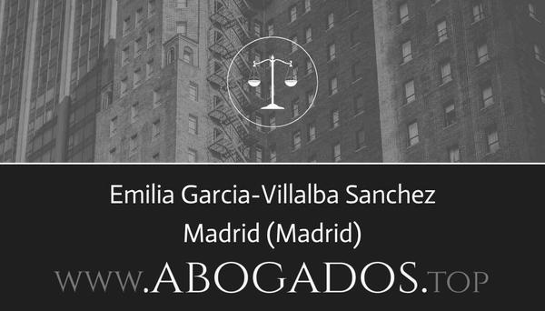 abogado Emilia Garcia-Villalba Sanchez en Madrid