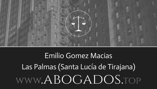 abogado Emilio Gomez Macias en Santa Lucía de Tirajana