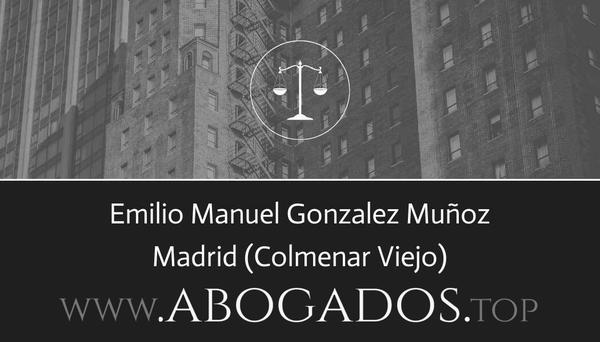 abogado Emilio Manuel Gonzalez Muñoz en Colmenar Viejo