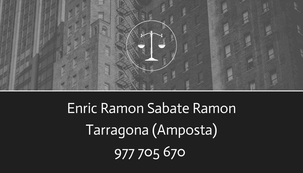abogado Enric Ramon Sabate Ramon en Amposta
