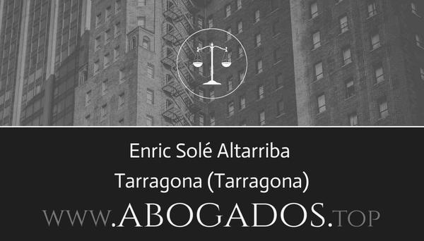 abogado Enric Solé Altarriba en Tarragona