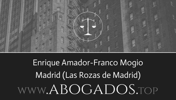 abogado Enrique Amador-Franco Mogio en Las Rozas de Madrid