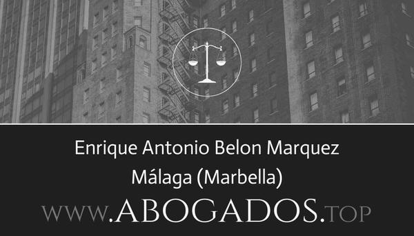 abogado Enrique Antonio Belon Marquez en Marbella