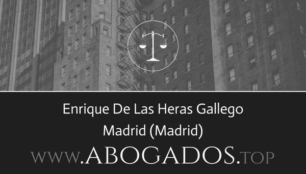 abogado Enrique De Las Heras Gallego en Madrid