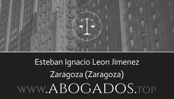 abogado Esteban Ignacio Leon Jimenez en Zaragoza