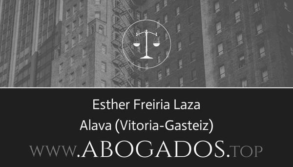 abogado Esther Freiria Laza en Vitoria-Gasteiz