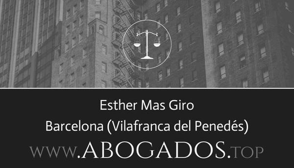 abogado Esther Mas Giro en Vilafranca del Penedés