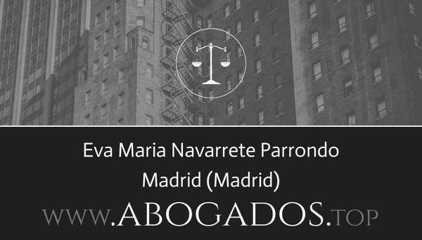 abogado Eva Maria Navarrete Parrondo en Madrid