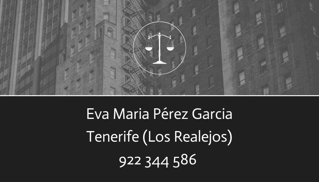 abogado Eva Maria Pérez Garcia en Los Realejos