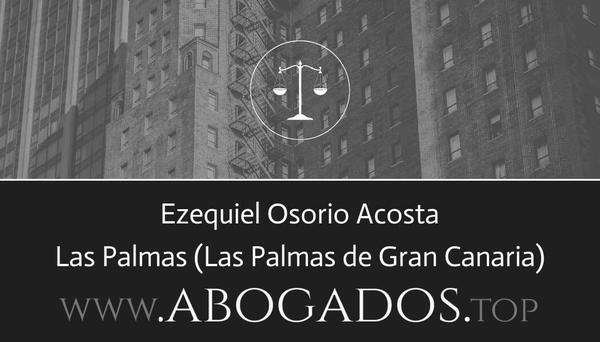 abogado Ezequiel Osorio Acosta en Las Palmas de Gran Canaria