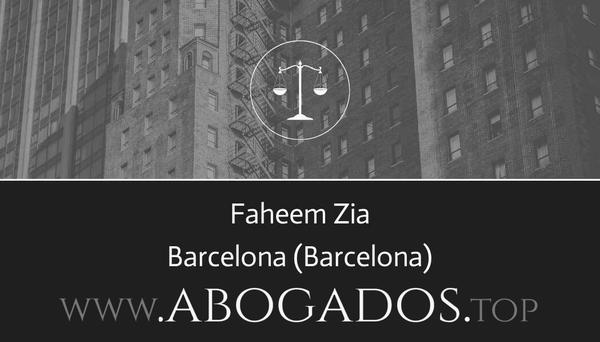 abogado Faheem Zia en Barcelona