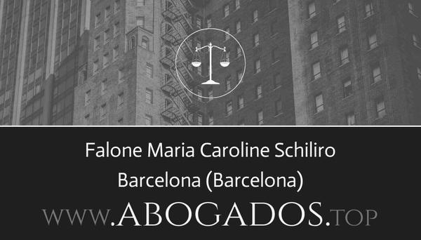 abogado Falone Maria Caroline Schiliro en Barcelona