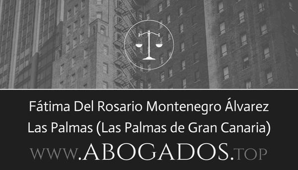 abogado Fátima Del Rosario Montenegro Álvarez en Las Palmas de Gran Canaria