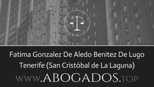 Fatima Gonzalez De Aledo Benitez De Lugo