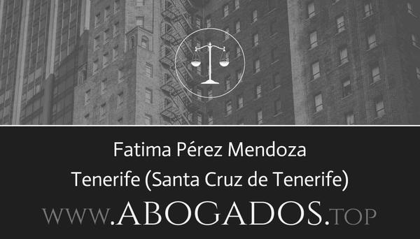 abogado Fatima Pérez Mendoza en Santa Cruz de Tenerife