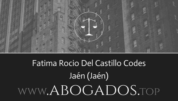 abogado Fatima Rocio Del Castillo Codes en Jaén