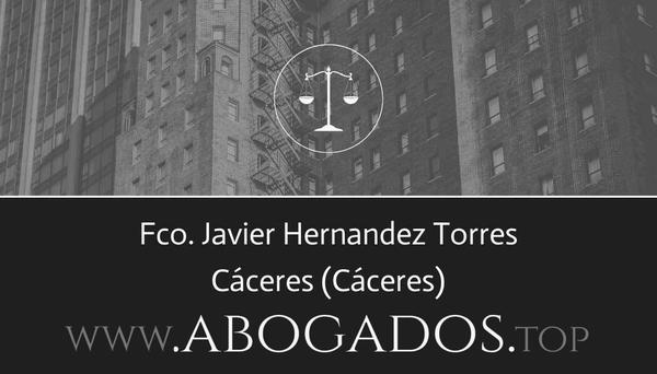 abogado Fco Javier Hernandez Torres en Cáceres