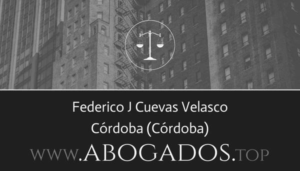 abogado Federico J Cuevas Velasco en Córdoba