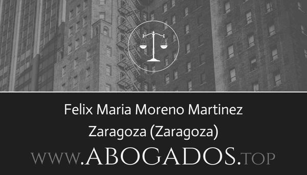 abogado Felix Maria Moreno Martinez en Zaragoza