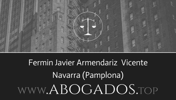 abogado Fermin Javier Armendariz  Vicente en Pamplona