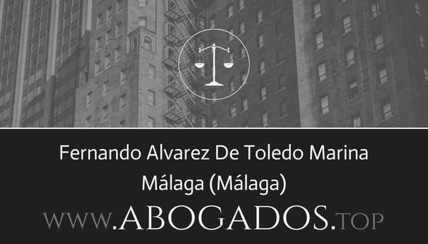 abogado Fernando Alvarez De Toledo Marina en Málaga