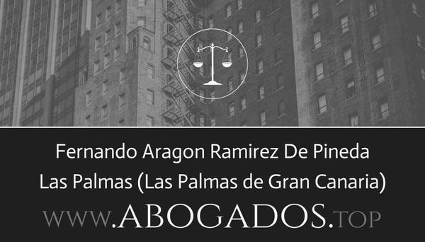 abogado Fernando Aragon Ramirez De Pineda en Las Palmas de Gran Canaria