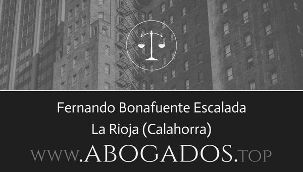 abogado Fernando Bonafuente Escalada en Calahorra