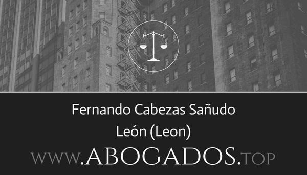 abogado Fernando Cabezas Sañudo en Leon