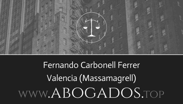 abogado Fernando Carbonell Ferrer en Massamagrell